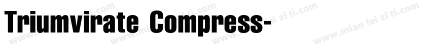 Triumvirate Compress字体转换